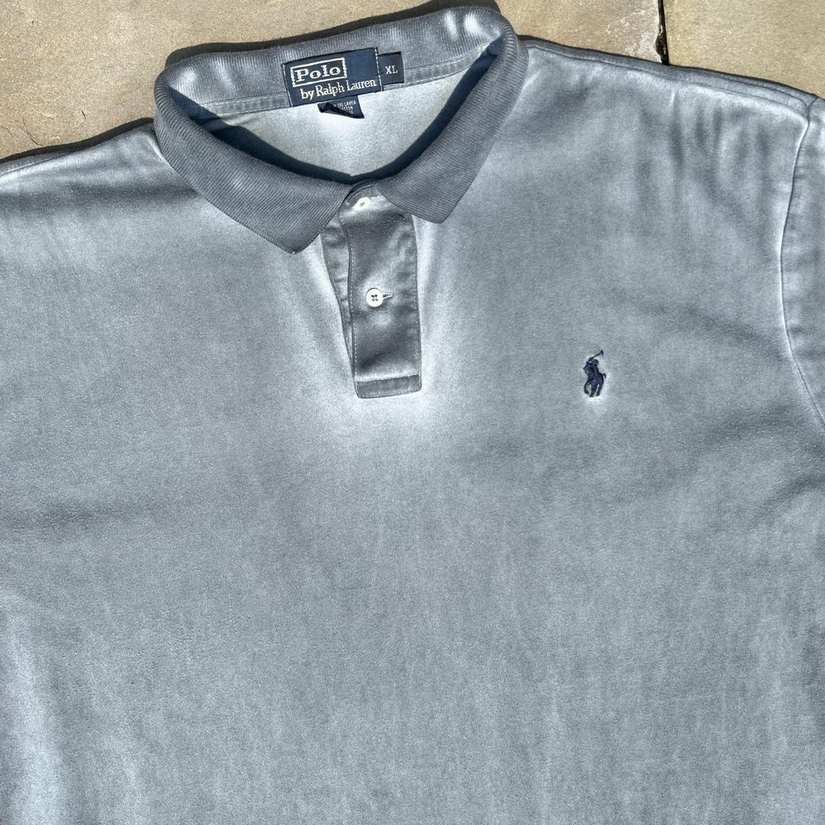 Neo-Vintage Y2K Dark Blue-Green Overdye Polo Ralph Lauren