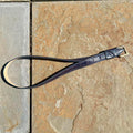 Vintage 90s Dark Blue Leather Belt