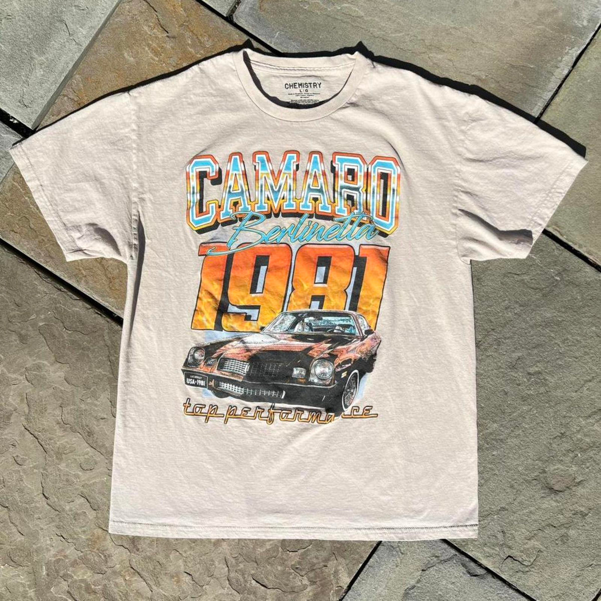 GM 1981 Chevy Camaro Berlinetta Tan T-shirt