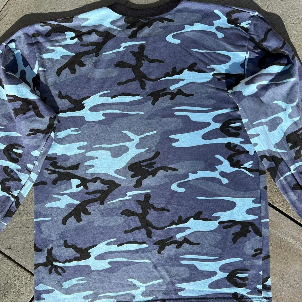Blue Camo Long Sleeve Shirt