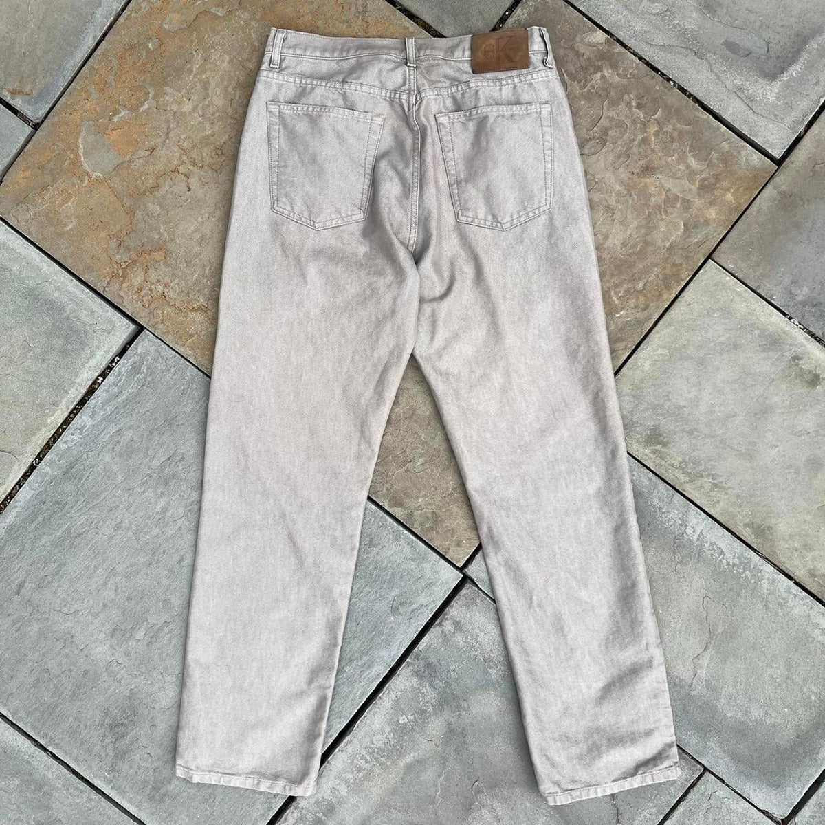 Vintage 90s Calvin Klein Tan Jeans Made in USA