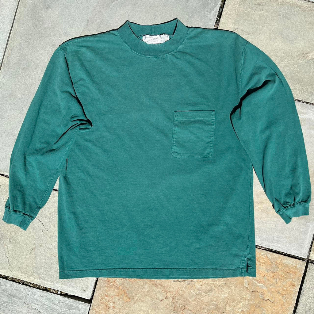 Neo-Vintage 90s Blue Green Longsleeve T-shirt