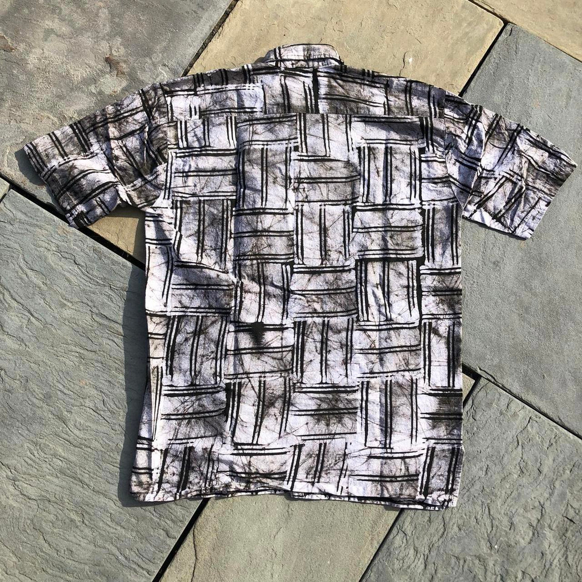 Men's Black and Grey Shirt