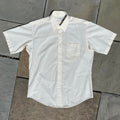 Vintage 80s Pale Yellow Short Sleeve Button Down Shirt