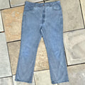 Vintage 80s Blue Overdye Boot Cut Jeans