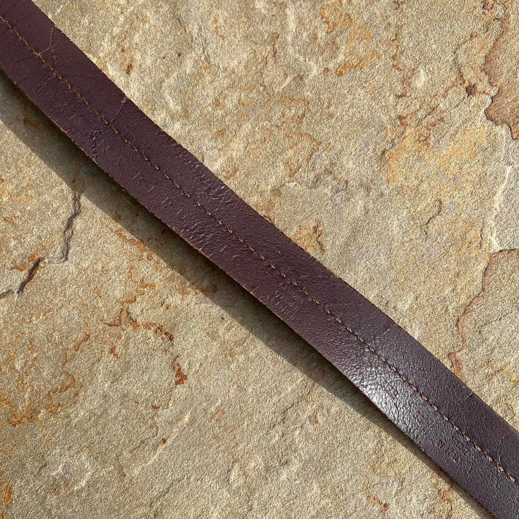 Y2K 2010 Dark Brown Italian Leather Belt Made in Italy