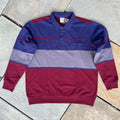 NWT Y2K Colorblock Long Sleeve Polo Sweater