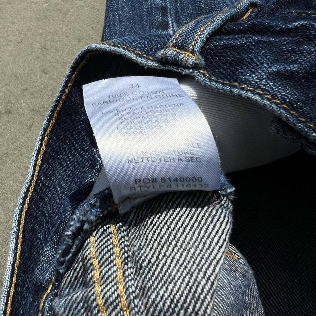 Stussy Distressed Patched Washed Indigo Big Ol’ Jeans