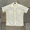 Vintage 80s Yellow Vertical Mesh Club Shirt