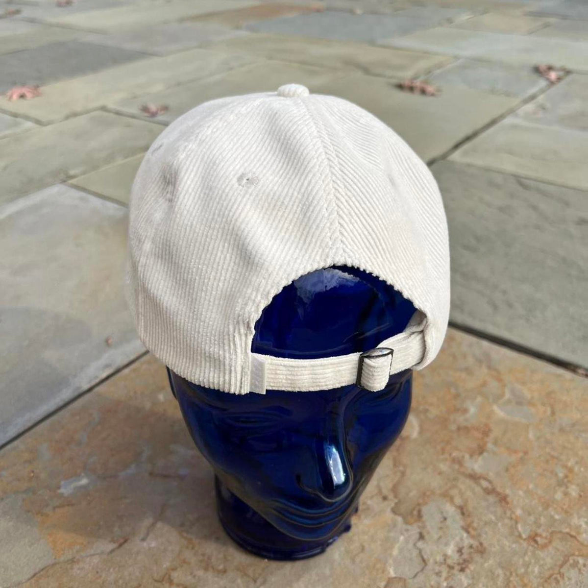 Cream Off White Corduroy Strapback Dad Hat