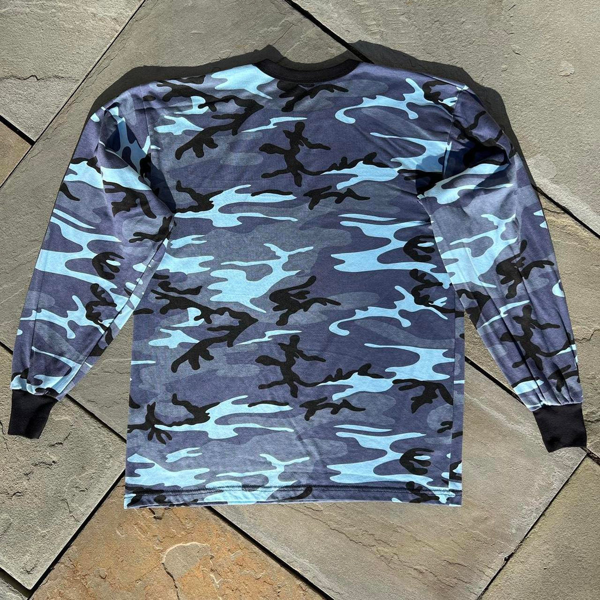 Blue Camo Long Sleeve Shirt