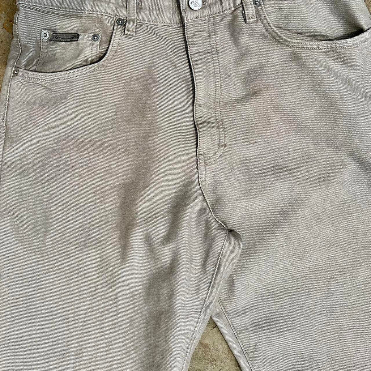 Vintage 90s Calvin Klein Tan Jeans Made in USA