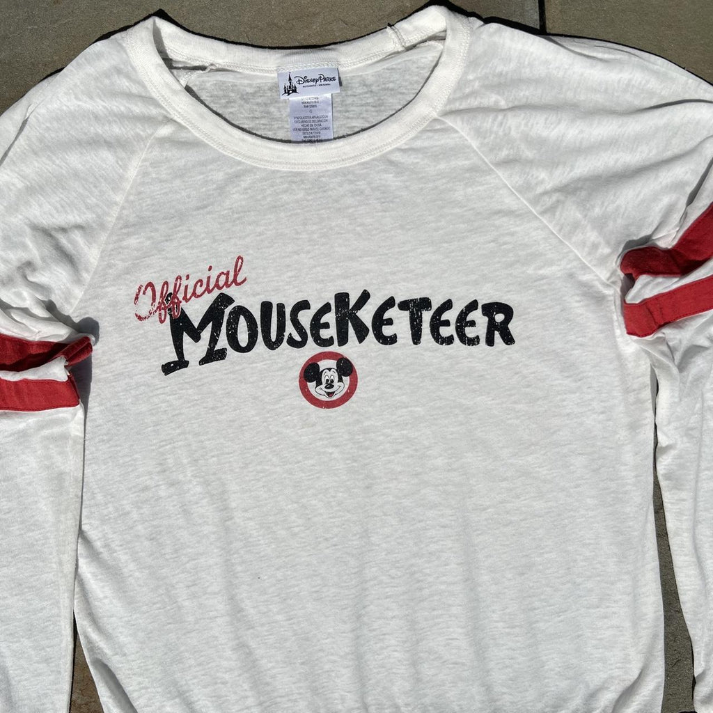 Disney Official Mouseketeer crewneck long sleeve raglan tee