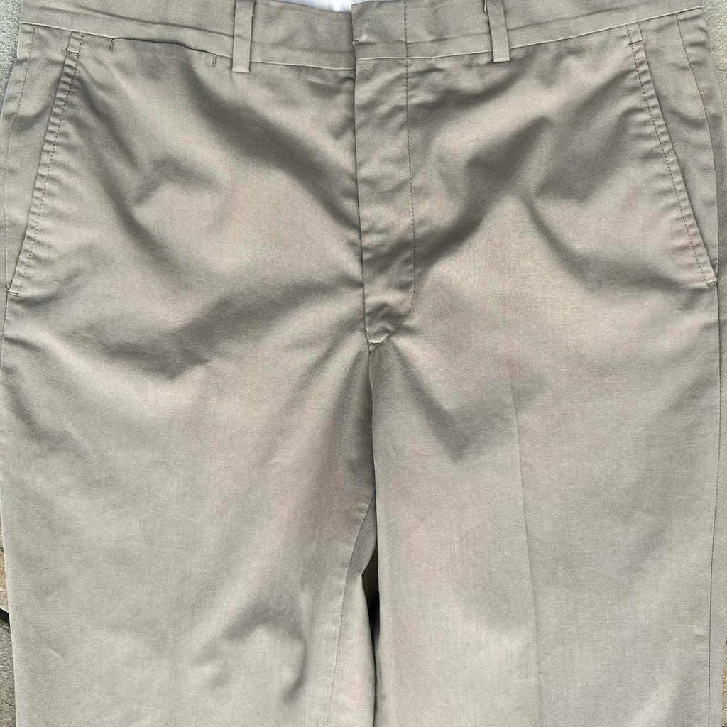 Vintage 90s Tailored Flat Front Khaki Dress Pants