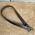 Vintage 90s Very Dark Olive Brown Belt Made in USA