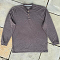 Y2K Brown Heather Henley
