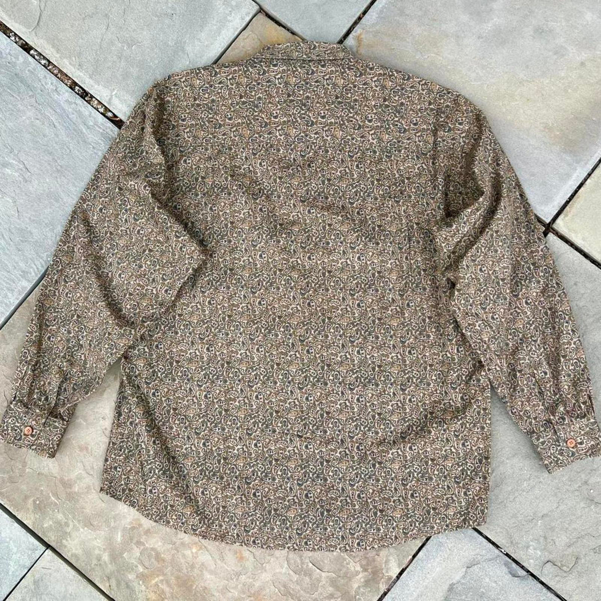 Vintage 90s Paisley Pattern Button Down Shirt