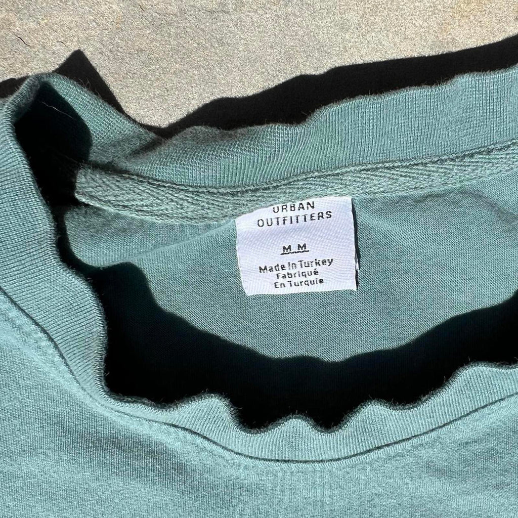 Pale Teal Stripe Taping T-shirt
