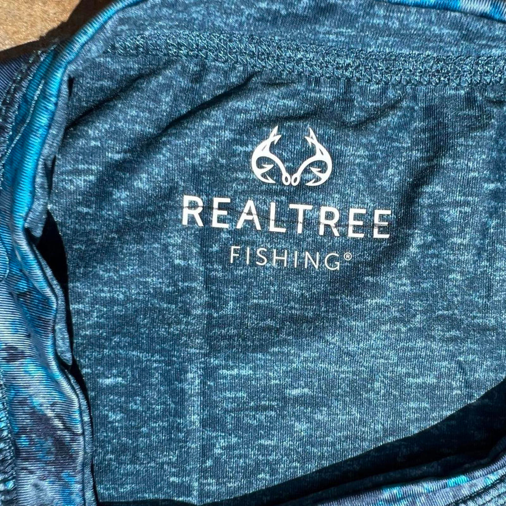 RealTree Aspect Fishing Pattern Camo Wicking T-shirt