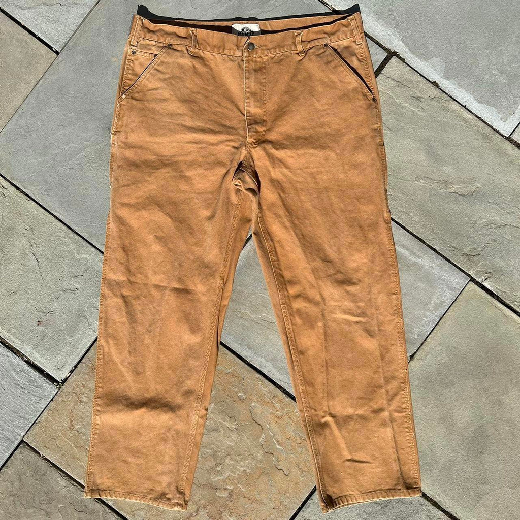 Y2K Brown Canvas Carpenter Utility Work Pants