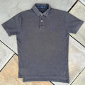 Polo Ralph Lauren Dark Grey Heather Classic Polo Purple Logo