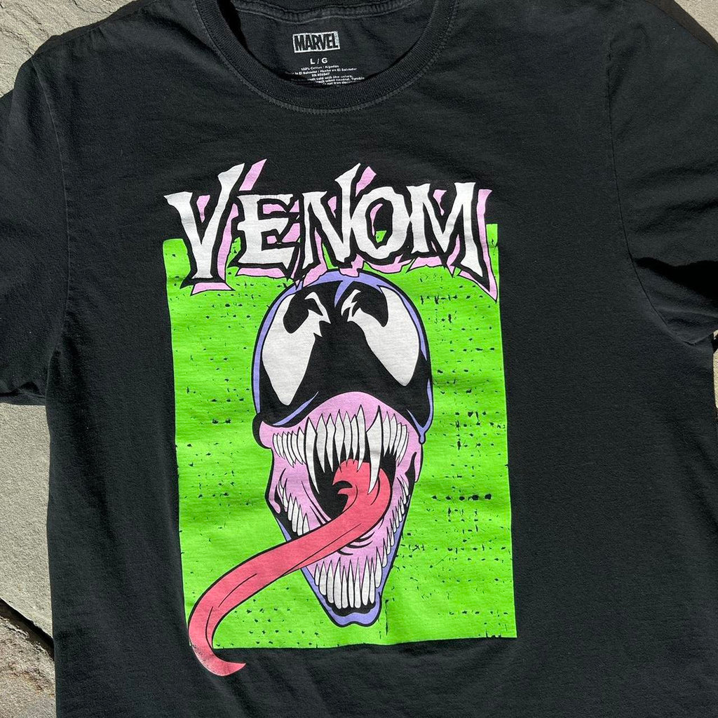 Venom Marvel Spiderman Black T-Shirt