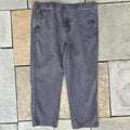 Y2K Grey Overdyed Drawstring Pants