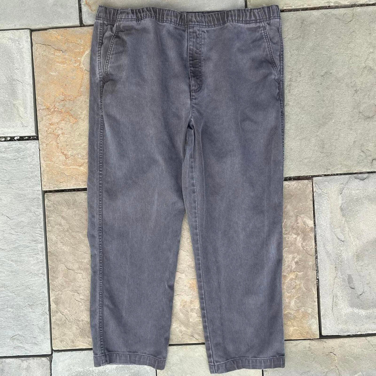 Y2K Grey Overdyed Drawstring Pants