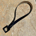 Neo-Vintage 90s Black Patent Leather Belt