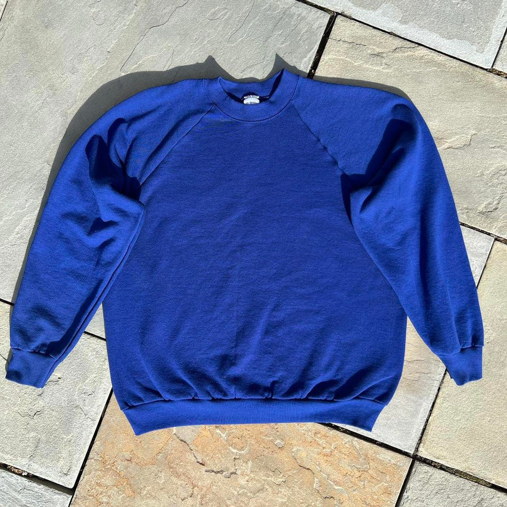 Vintage 80s Dark Blue Crewneck Sweatshirt Made in USA