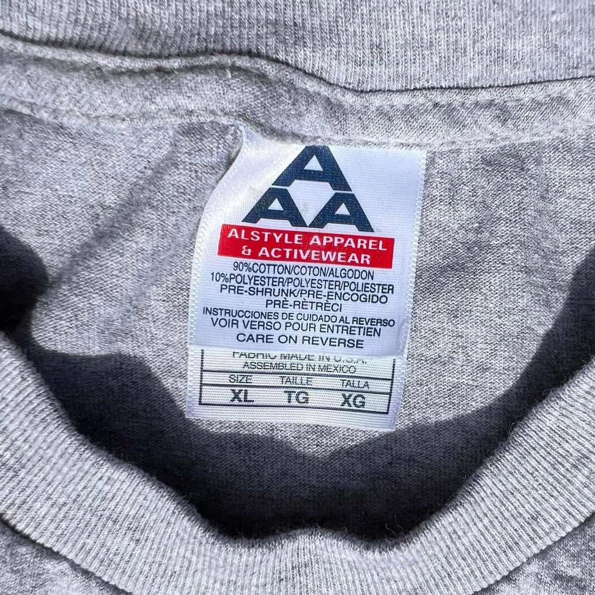 Y2K Las Vegas Route 66 Felt Grey Heather T-shirt