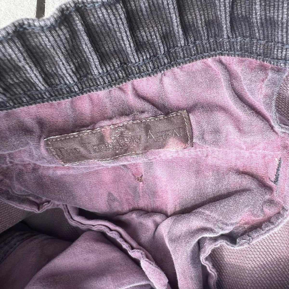 Y2K Grey Overdyed Drawstring Pants