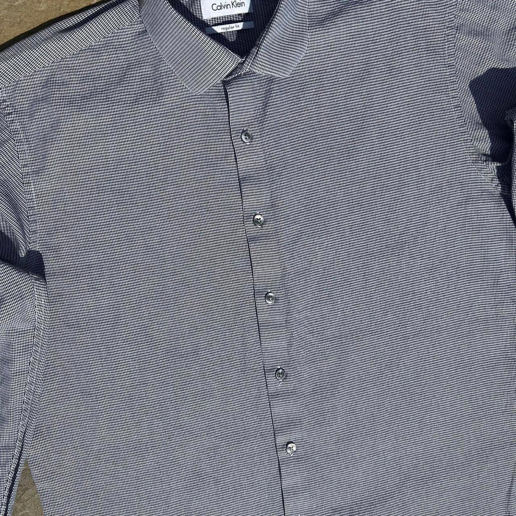 Y2K Calvin Klein Houndstooth Button Down Shirt