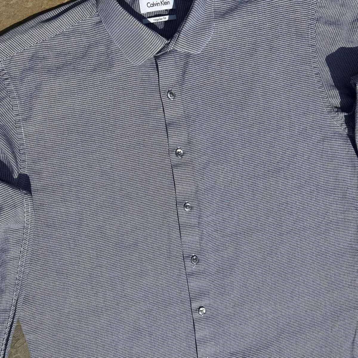 Y2K Calvin Klein Houndstooth Button Down Shirt