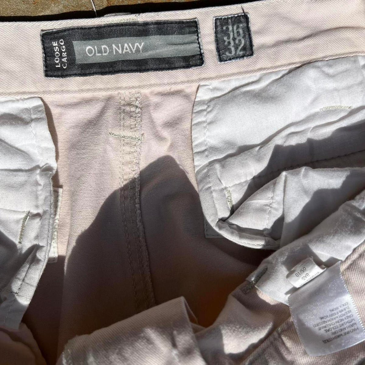 Y2K Cream Loose Fit Utility Cargo Pants