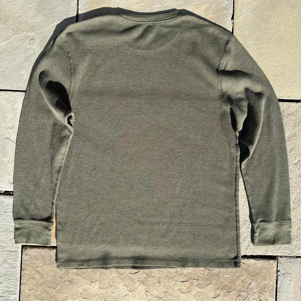 Olive Green Waffle Knit Thermal