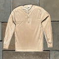 Vintage 80s Jockey Earth Tan Garment Dyed Henley Made in USA