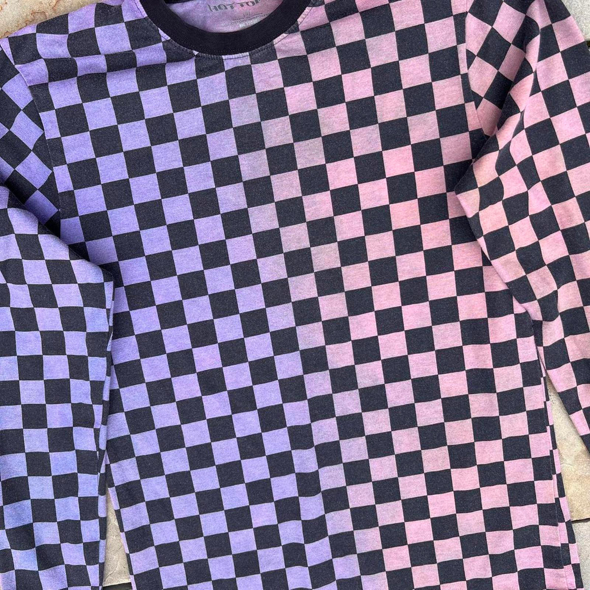 Checker Sunset Fade Reworked Long Sleeve