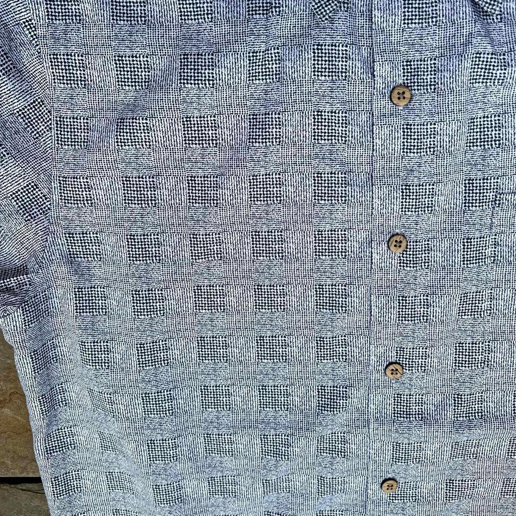 Y2K Abstract Plaid Pattern Shirt