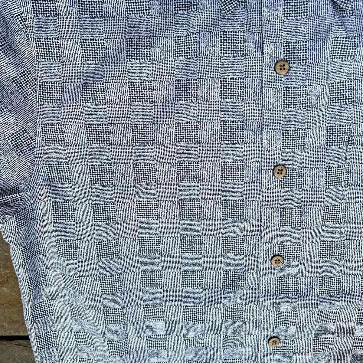Y2K Abstract Plaid Pattern Shirt