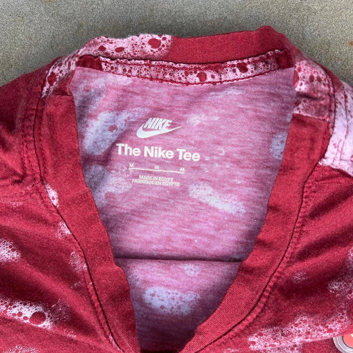 Nike Red and Water Bubbles Tee w/ Bubble Logo