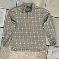Neo-Vintage 90s Plaid Pattern Rugby Polo