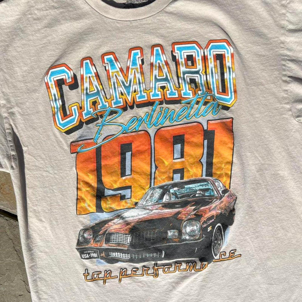 GM 1981 Chevy Camaro Berlinetta Tan T-shirt