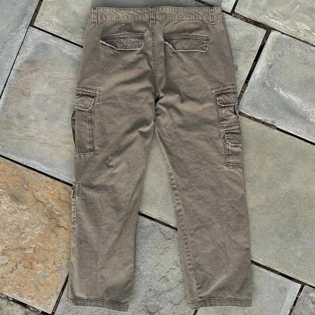 Brown Cargo Utility Pants