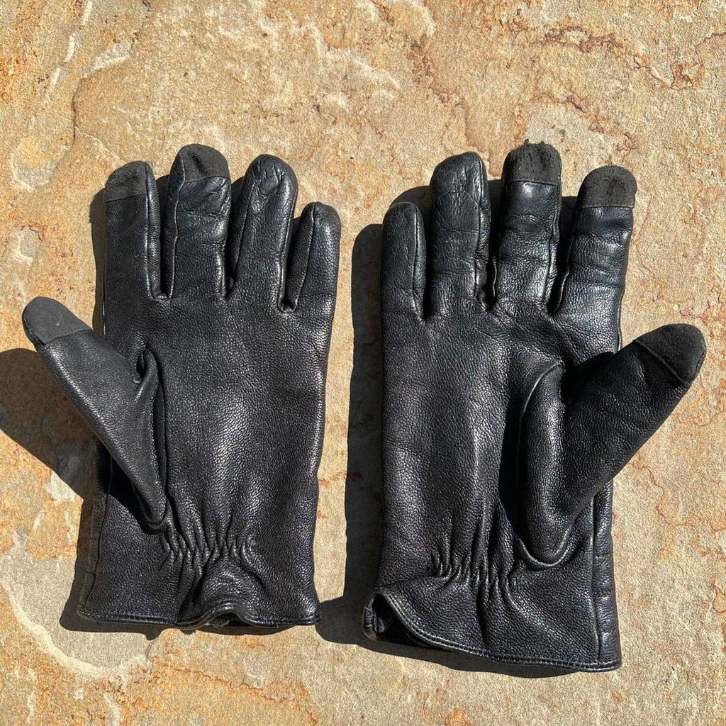 Black Leather Gloves