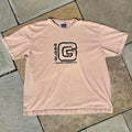 Y2K Guess Jeans Patent Logo Tan T-Shirt