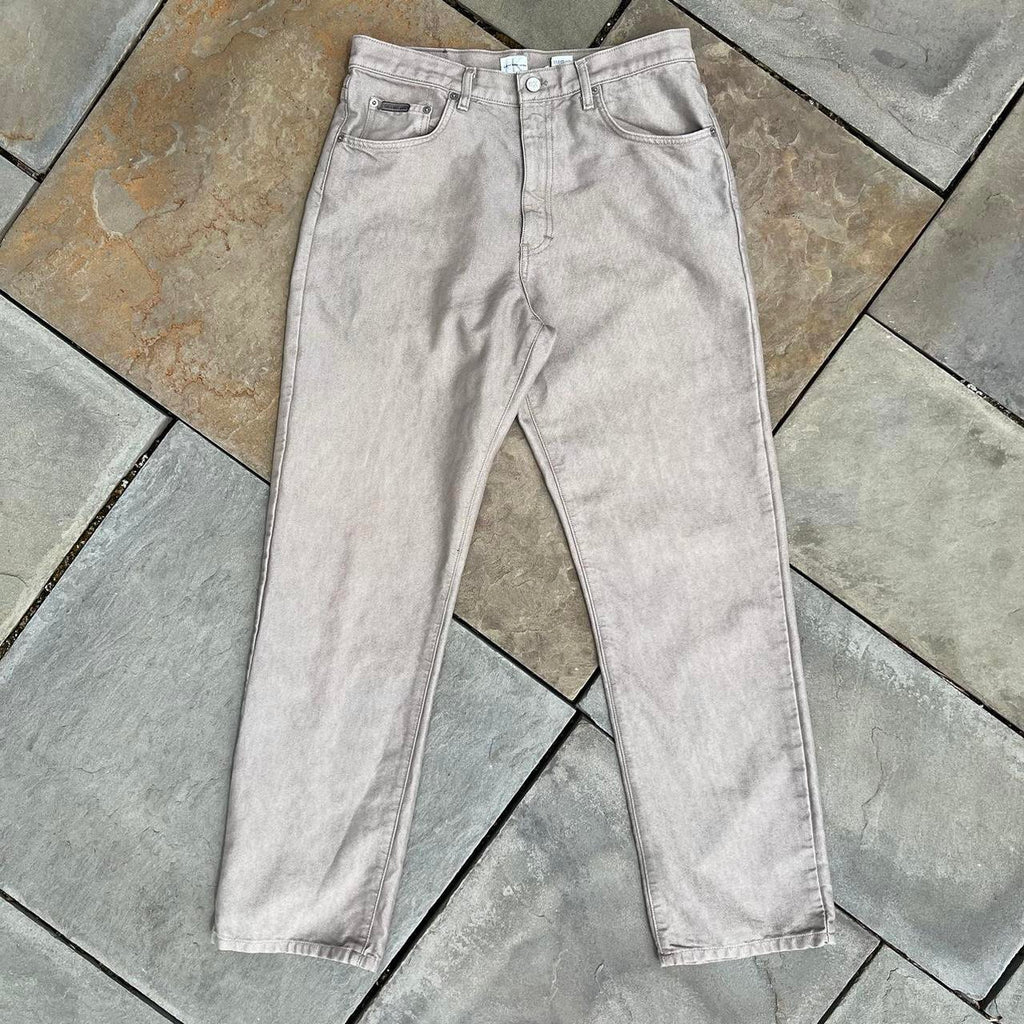Vintage 90s Calvin Klein Tan Jeans Made in USA