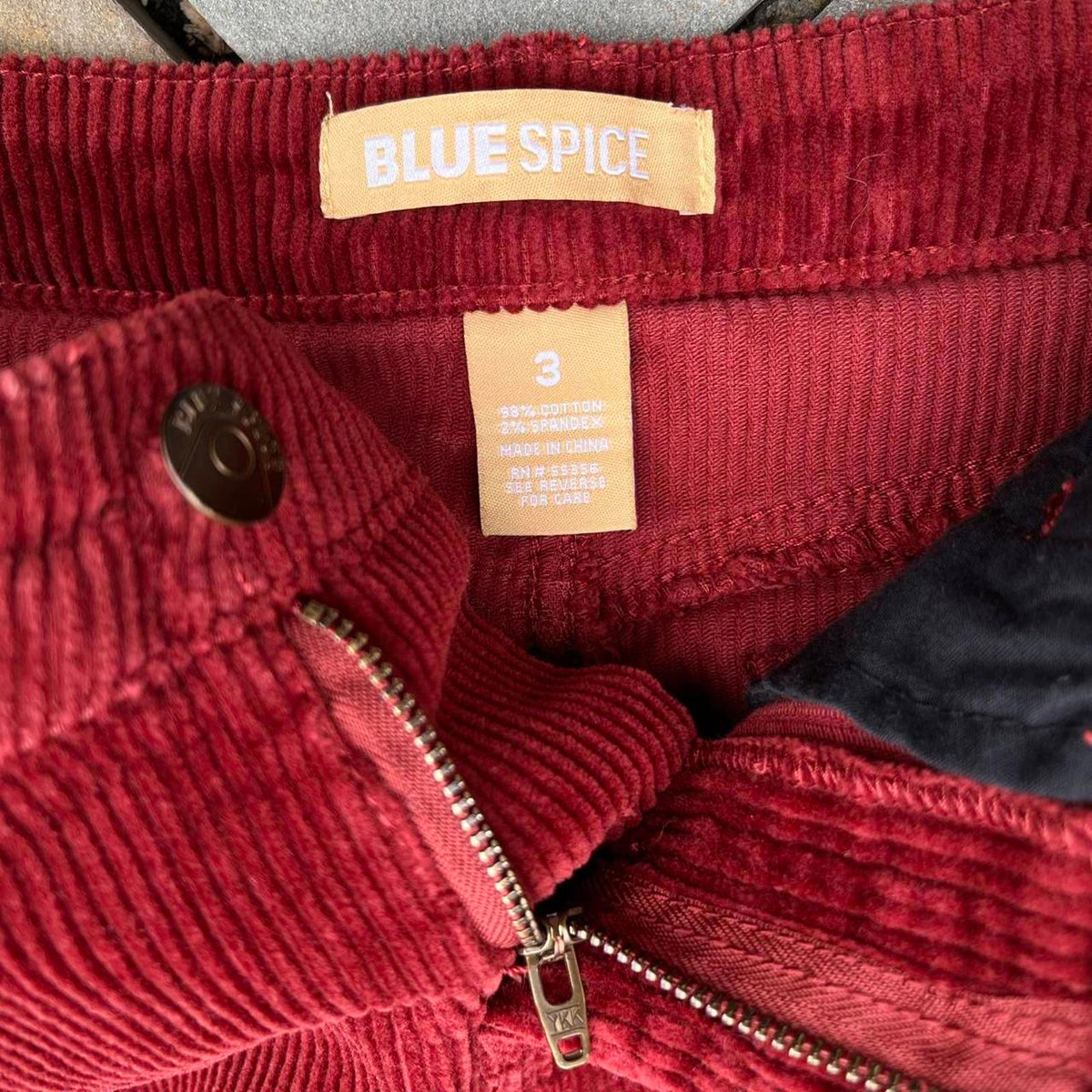 Y2K Burgundy Wide Wale Corduroy Mini Skirt