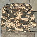 Y2K Tan Camo Henley