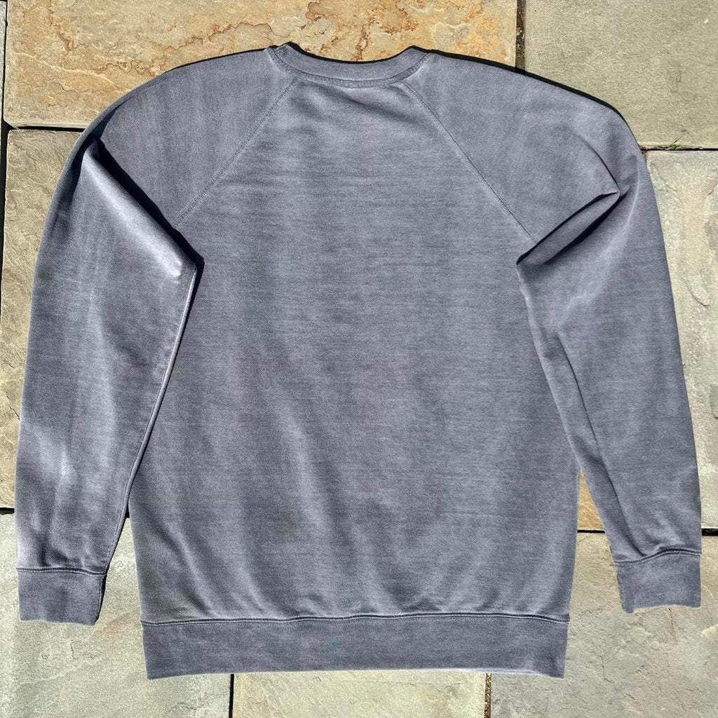 Reworked Grey Garment Dye Crewneck Sweatshirt